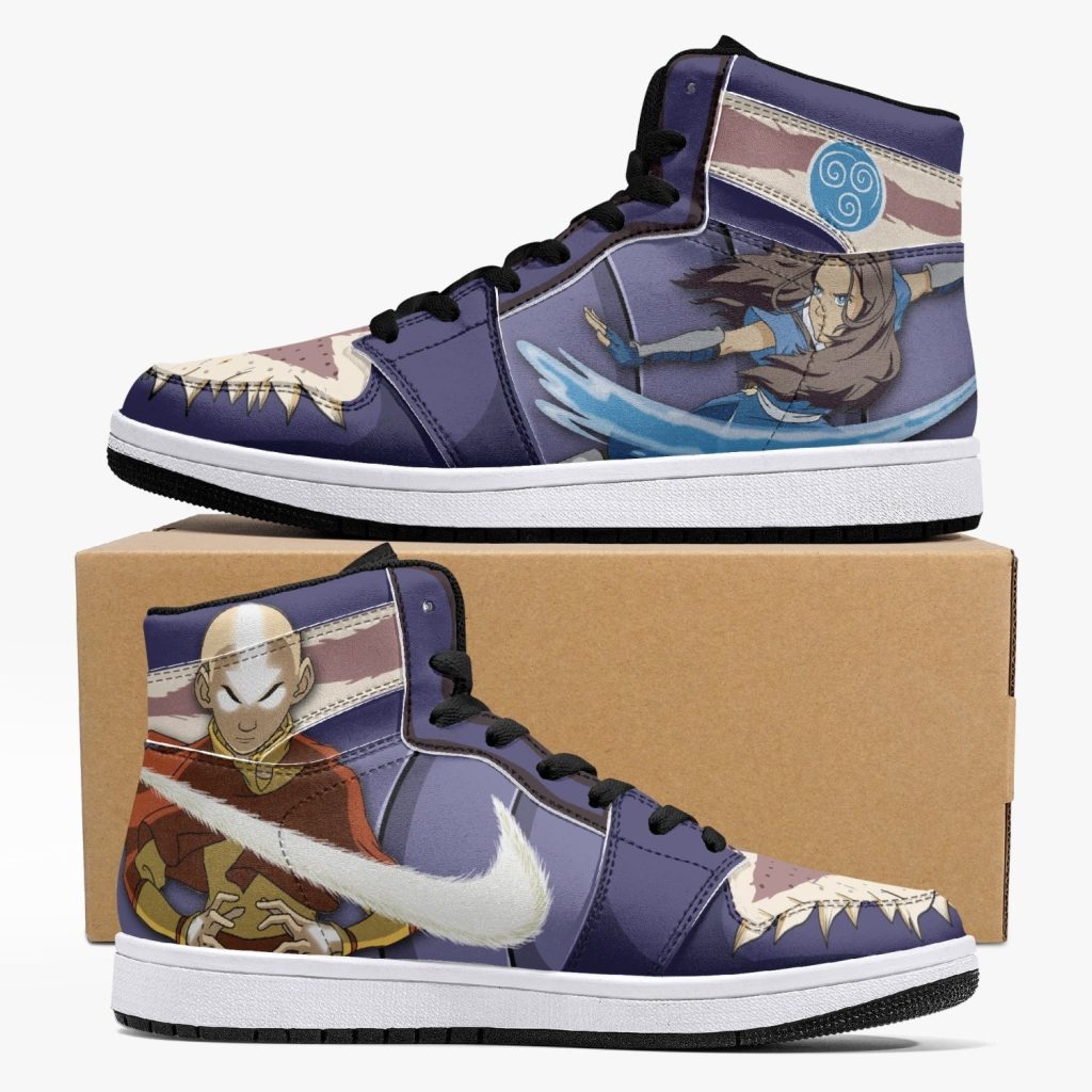 aang and katara avatar j force shoes - Anime Shoes UK Store