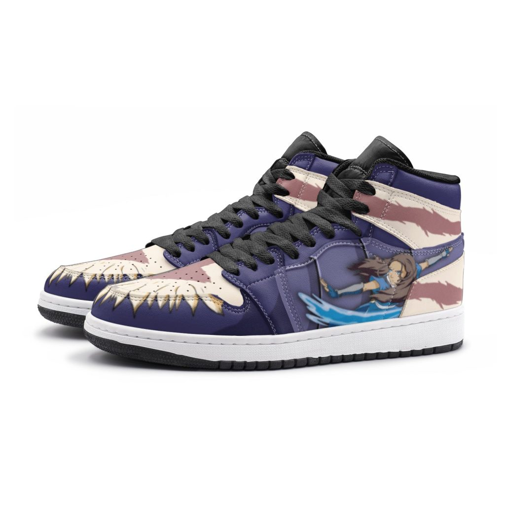 aang and katara avatar jd1 shoes 3 - Anime Shoes UK Store