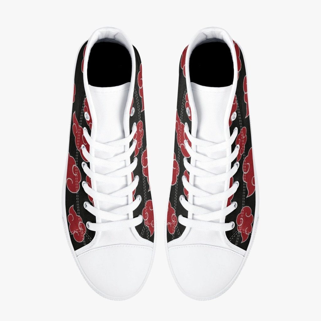 akatsuki naruto classic high top canvas shoes 22 - Anime Shoes UK Store