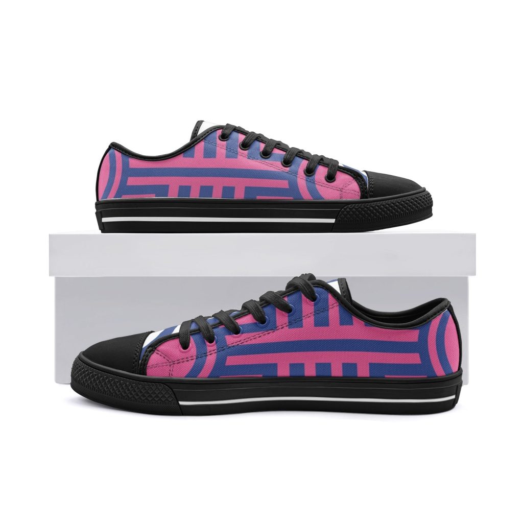 akaza demon slayer classic low top canvas shoes 6 - Anime Shoes UK Store