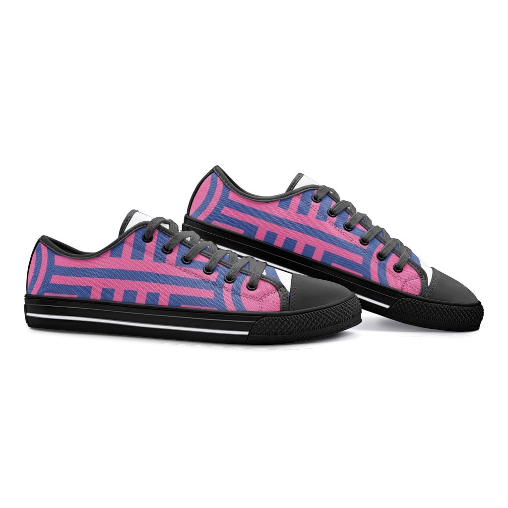 akaza demon slayer classic low top canvas shoes 7 - Anime Shoes UK Store