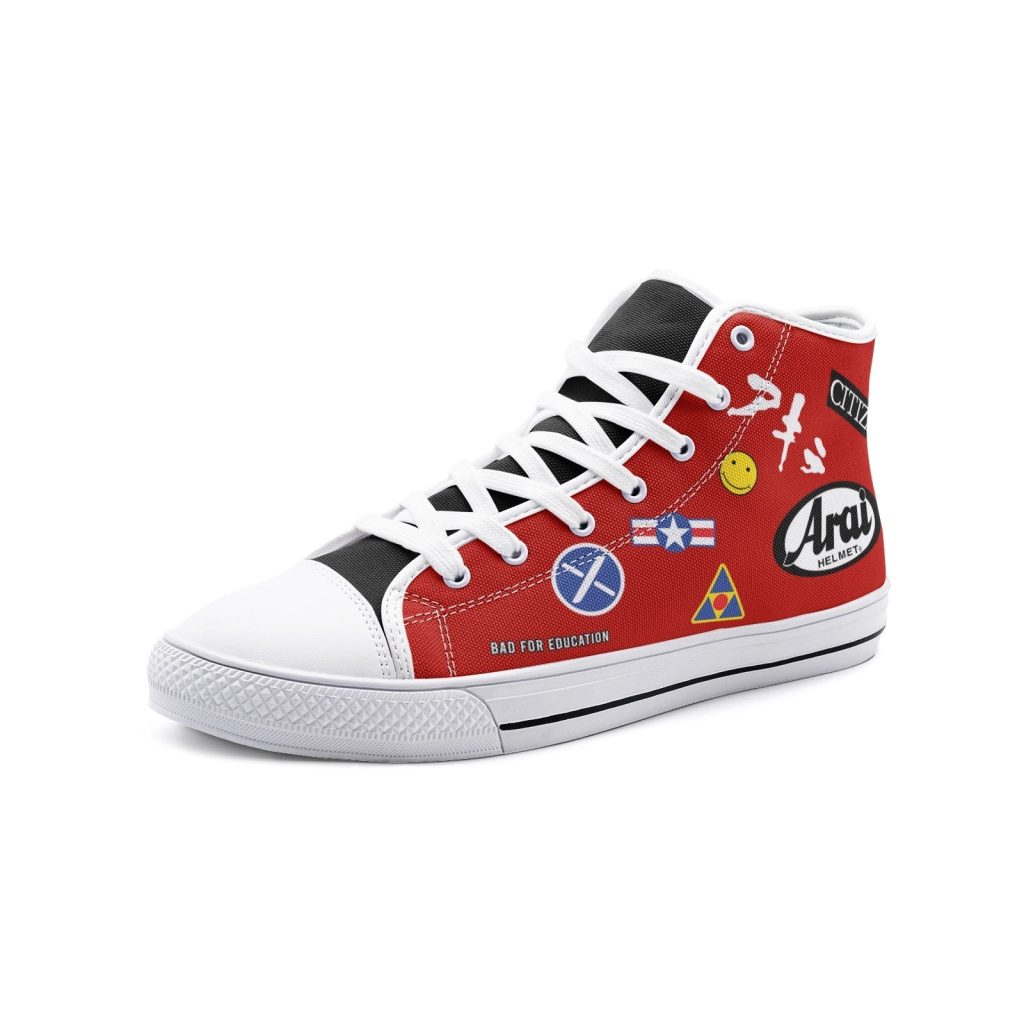 akira kaneda bike classic high top canvas shoes - Anime Shoes UK Store