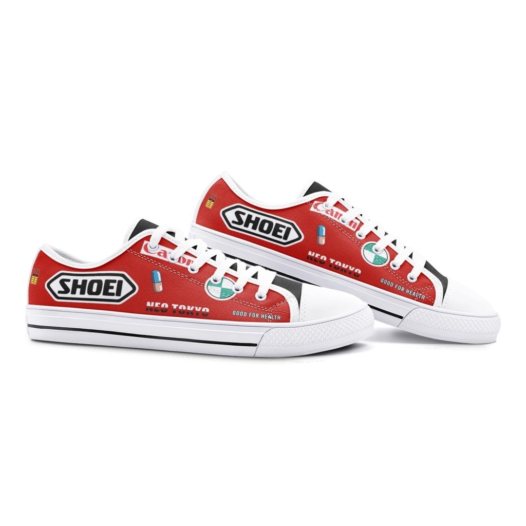 akira kaneda bike classic low top canvas shoes 3 - Anime Shoes UK Store