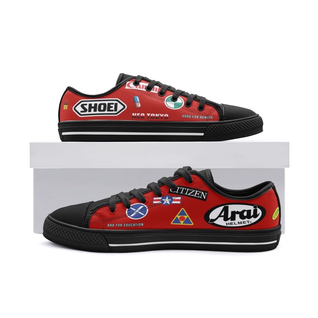 akira kaneda bike classic low top canvas shoes 6 - Anime Shoes UK Store