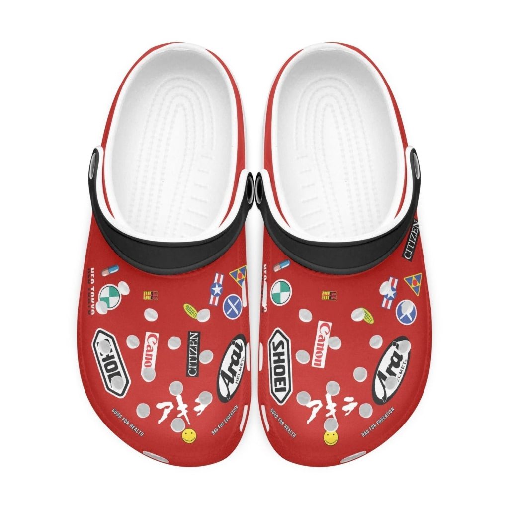 akira kaneda bike custom clogs 2 - Anime Shoes UK Store