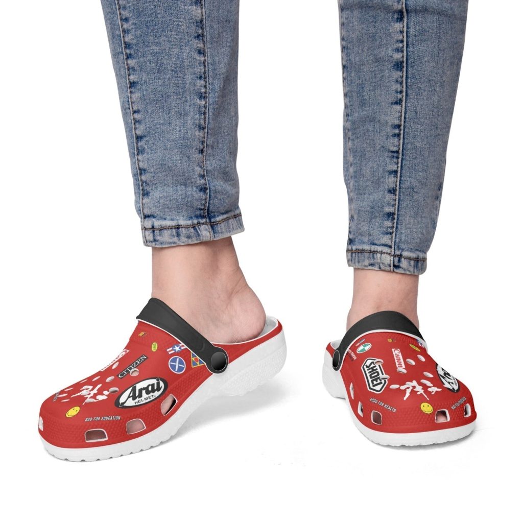 akira kaneda bike custom clogs 3 - Anime Shoes UK Store