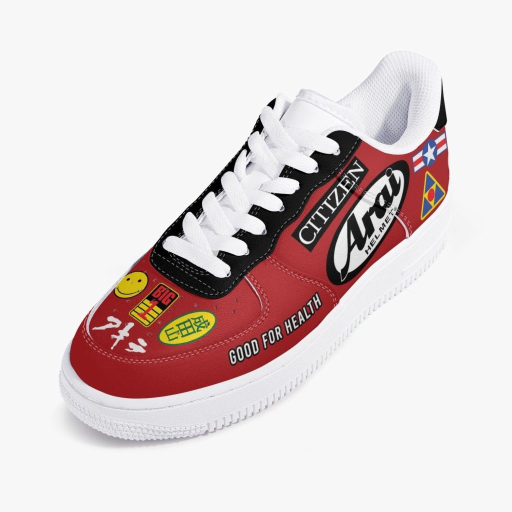 akira kaneda bike decals kamikaze 1 shoes 2 - Anime Shoes UK Store