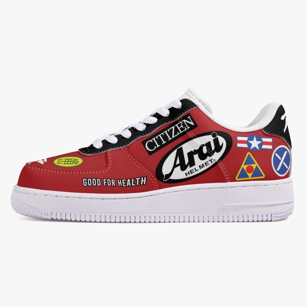 akira kaneda bike decals kamikaze 1 shoes 4 - Anime Shoes UK Store