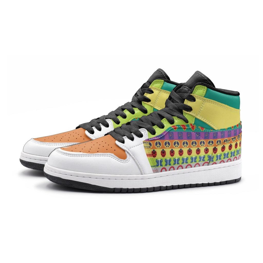 colorful patterns jojos bizarre adventure jd1 shoes 3 - Anime Shoes UK Store