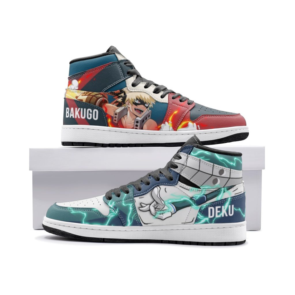 deku and bakugo my hero academia jd1 shoes - Anime Shoes UK Store