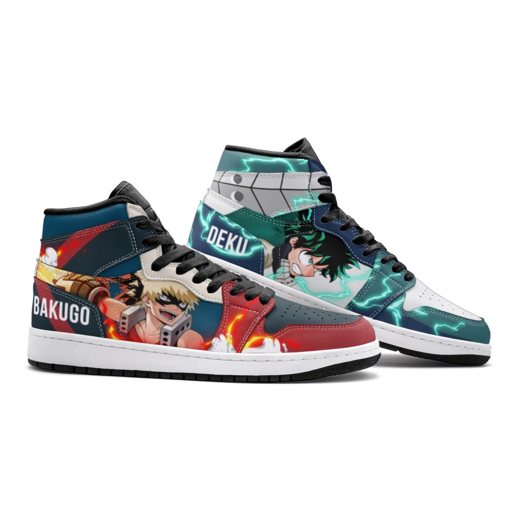 deku and bakugo my hero academia jd1 shoes 2 - Anime Shoes UK Store