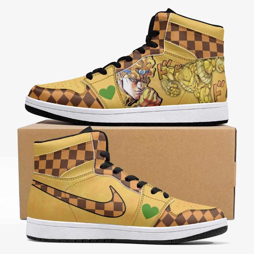 dio brando vs jotaro kujo jojos bizarre adventure j force shoes - Anime Shoes UK Store