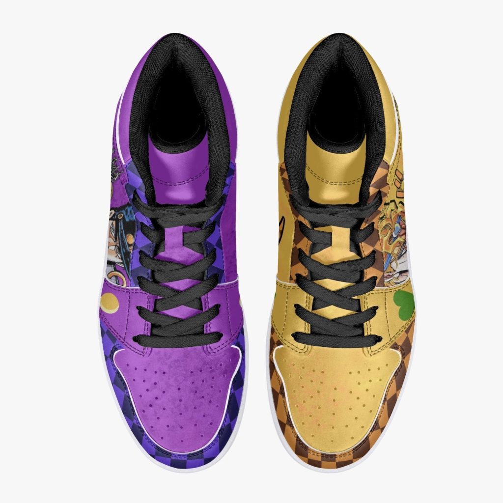 dio brando vs jotaro kujo jojos bizarre adventure j force shoes 3 - Anime Shoes UK Store