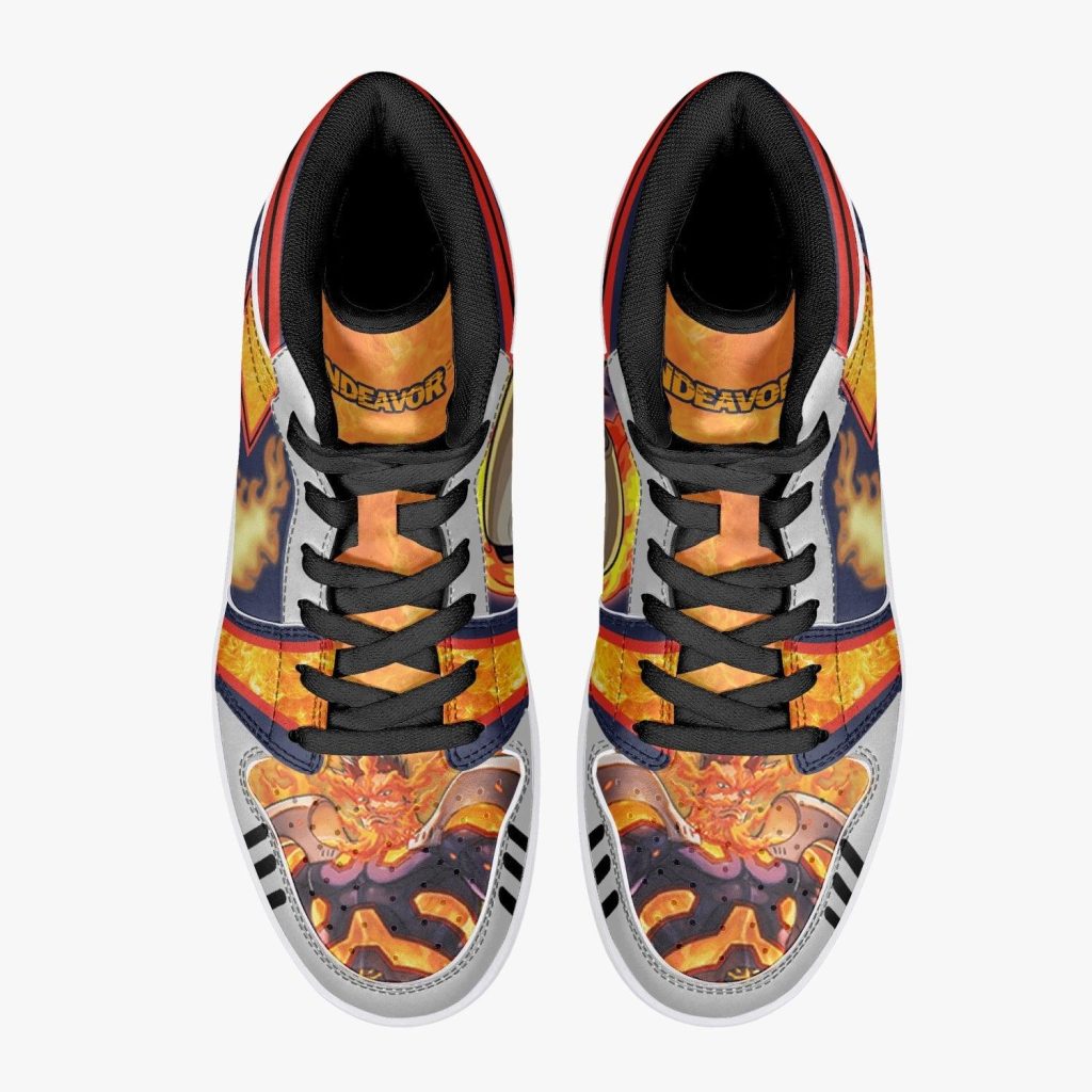 enji todoroki endeavor my hero academia j force shoes 3 - Anime Shoes UK Store