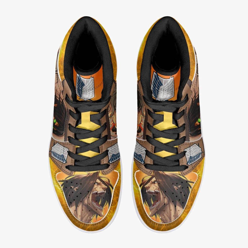 eren yeager attack titan attack on titan j force shoes 4 - Anime Shoes UK Store