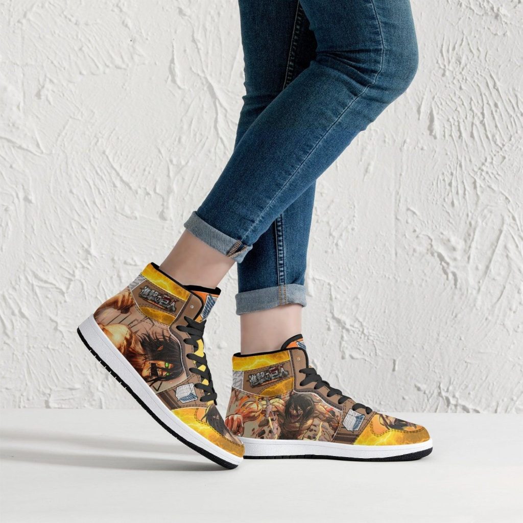 eren yeager attack titan attack on titan j force shoes 5 - Anime Shoes UK Store