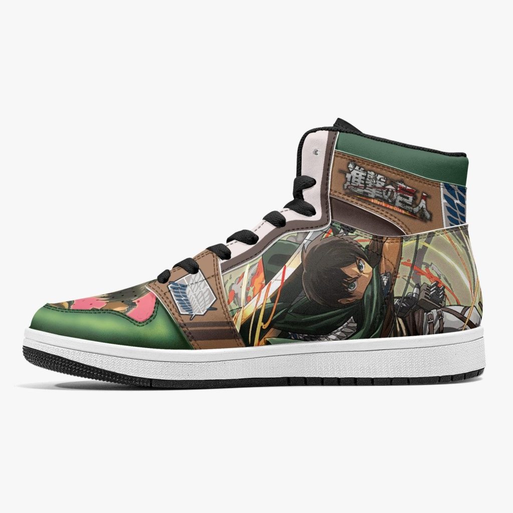 eren yeager survey corps attack on titan j force shoes 10 - Anime Shoes UK Store