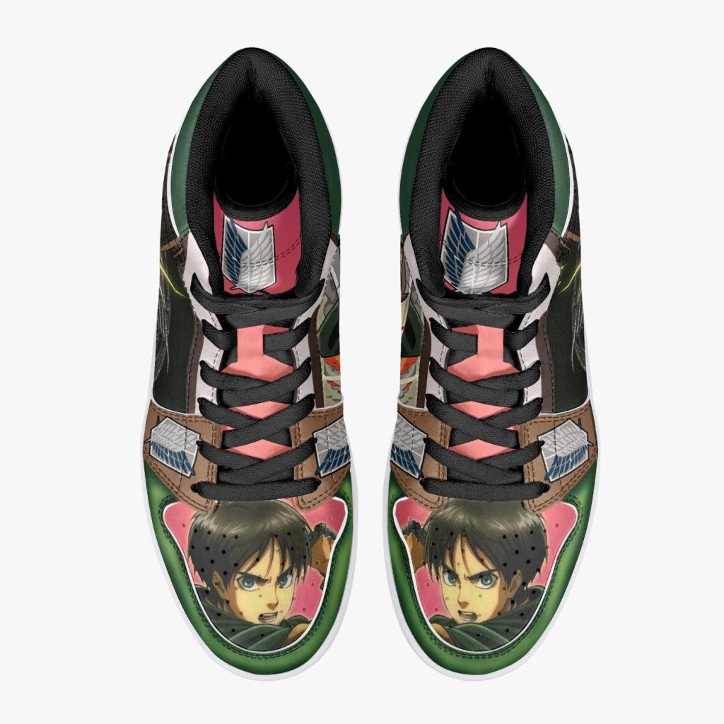 eren yeager survey corps attack on titan j force shoes 3 - Anime Shoes UK Store