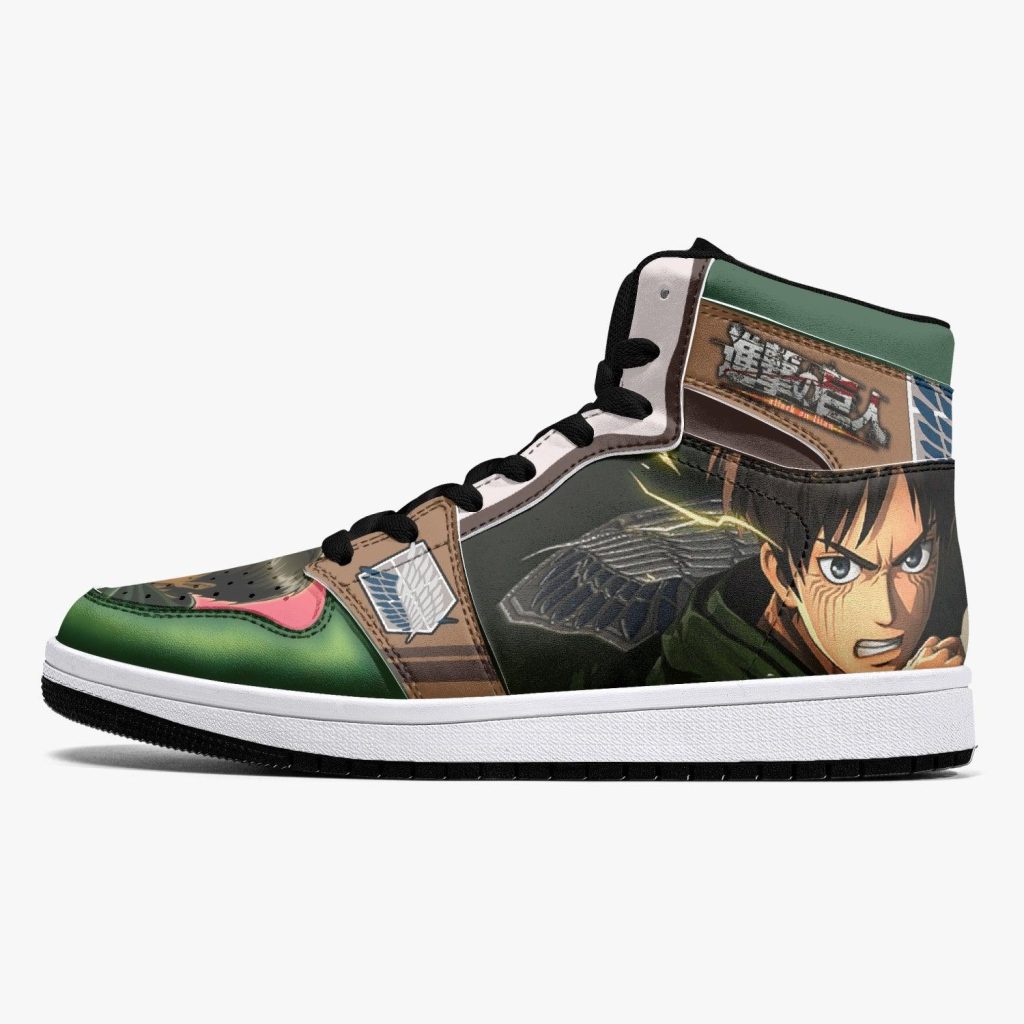 eren yeager survey corps attack on titan j force shoes 8 - Anime Shoes UK Store