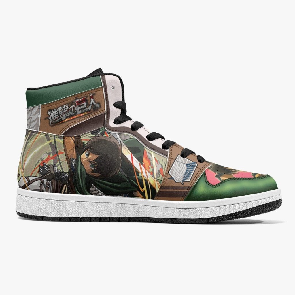 eren yeager survey corps attack on titan j force shoes 9 - Anime Shoes UK Store
