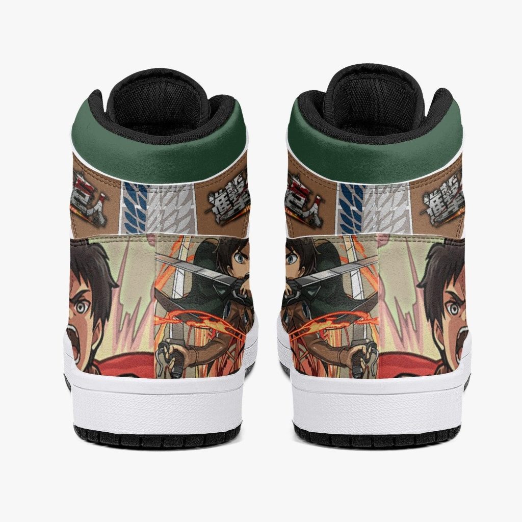 eren yeager titan transformation attack on titan j force shoes 4 - Anime Shoes UK Store