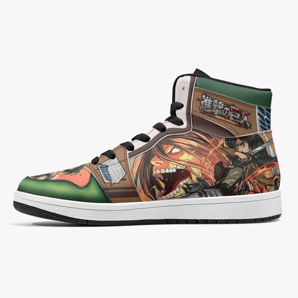 eren yeager titan transformation attack on titan j force shoes 9 - Anime Shoes UK Store