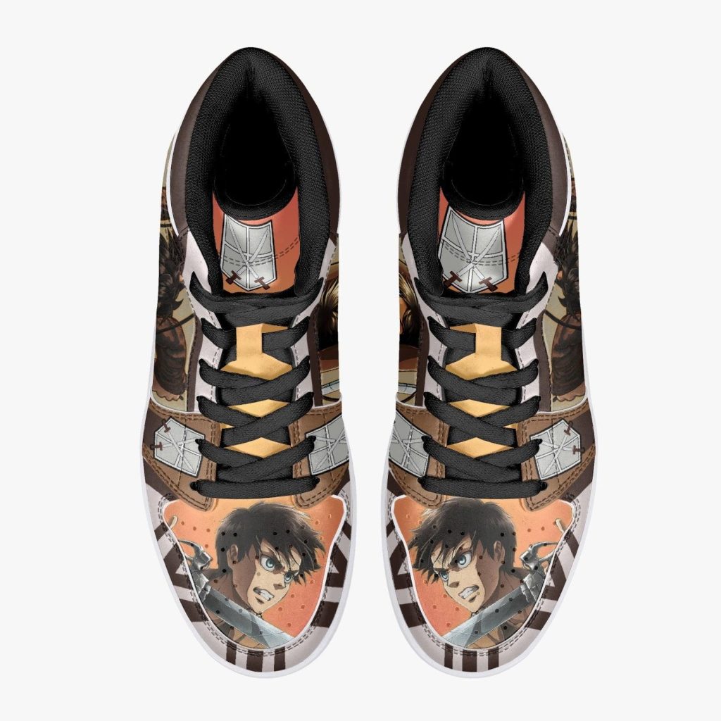 eren yeager training corps attack on titan j force shoes 3 - Anime Shoes UK Store