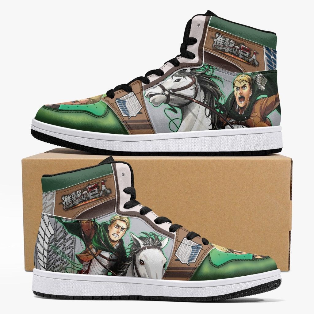 erwin smith shinzou wo sasageyo attack on titan j force shoes - Anime Shoes UK Store