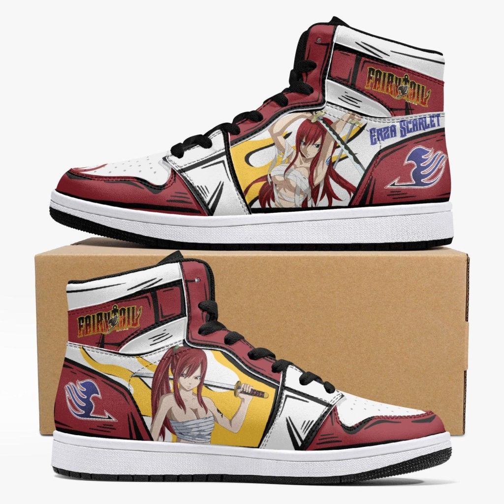 erza scarlet fairy tail j force shoes - Anime Shoes UK Store