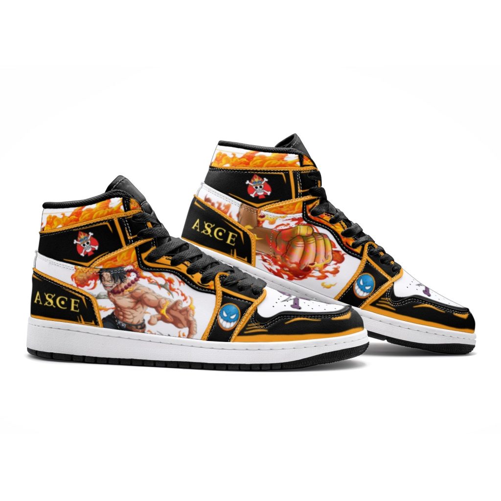 fire fist ace one piece jd1 shoes 2 - Anime Shoes UK Store