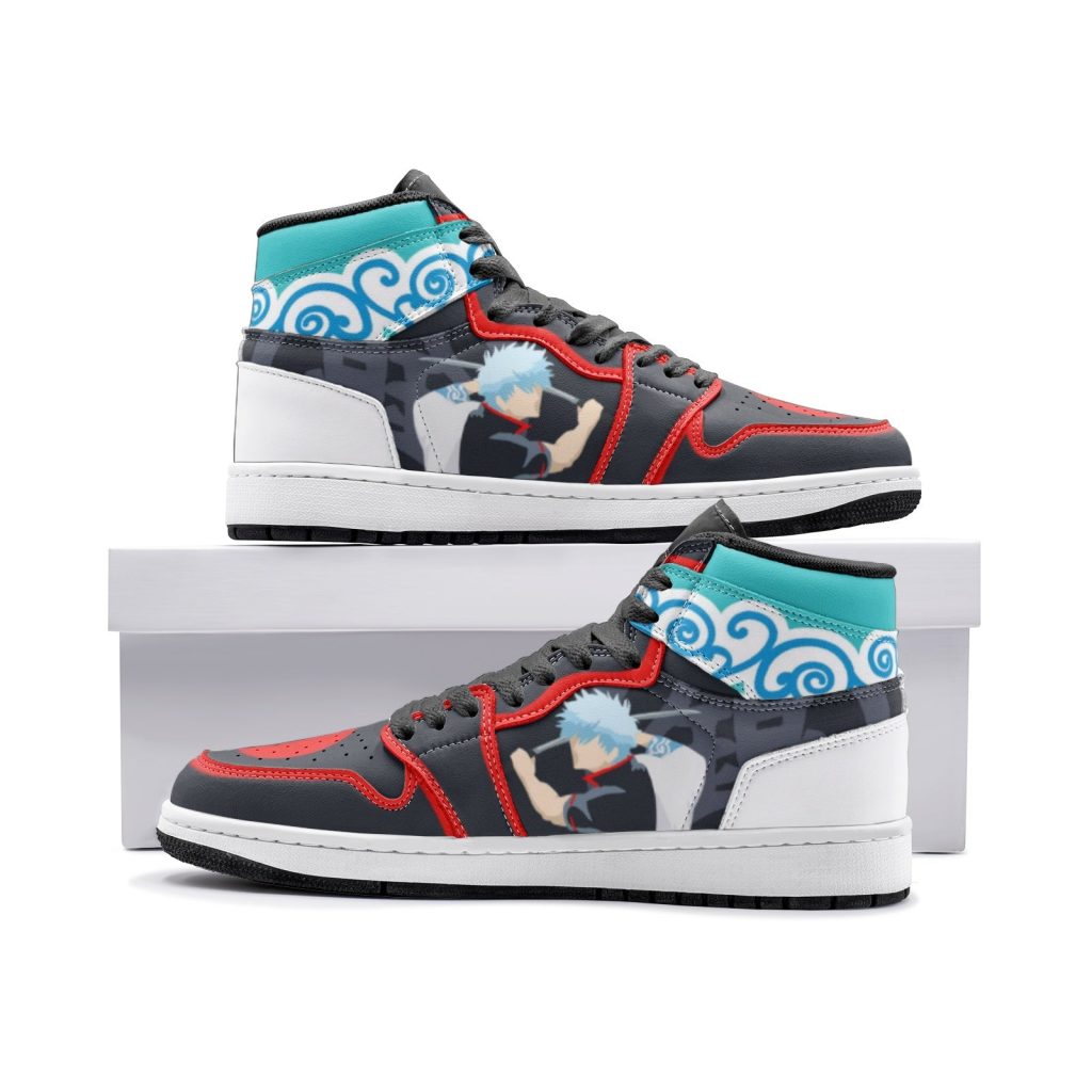gintoki kimono pattern gintama jd1 shoes - Anime Shoes UK Store