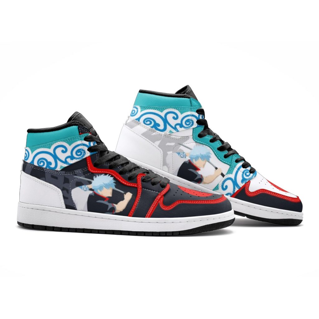 gintoki kimono pattern gintama jd1 shoes 2 - Anime Shoes UK Store