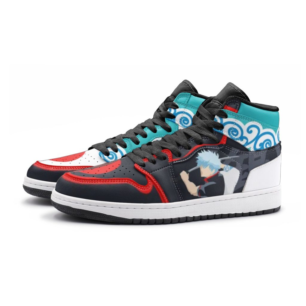 gintoki kimono pattern gintama jd1 shoes 3 - Anime Shoes UK Store