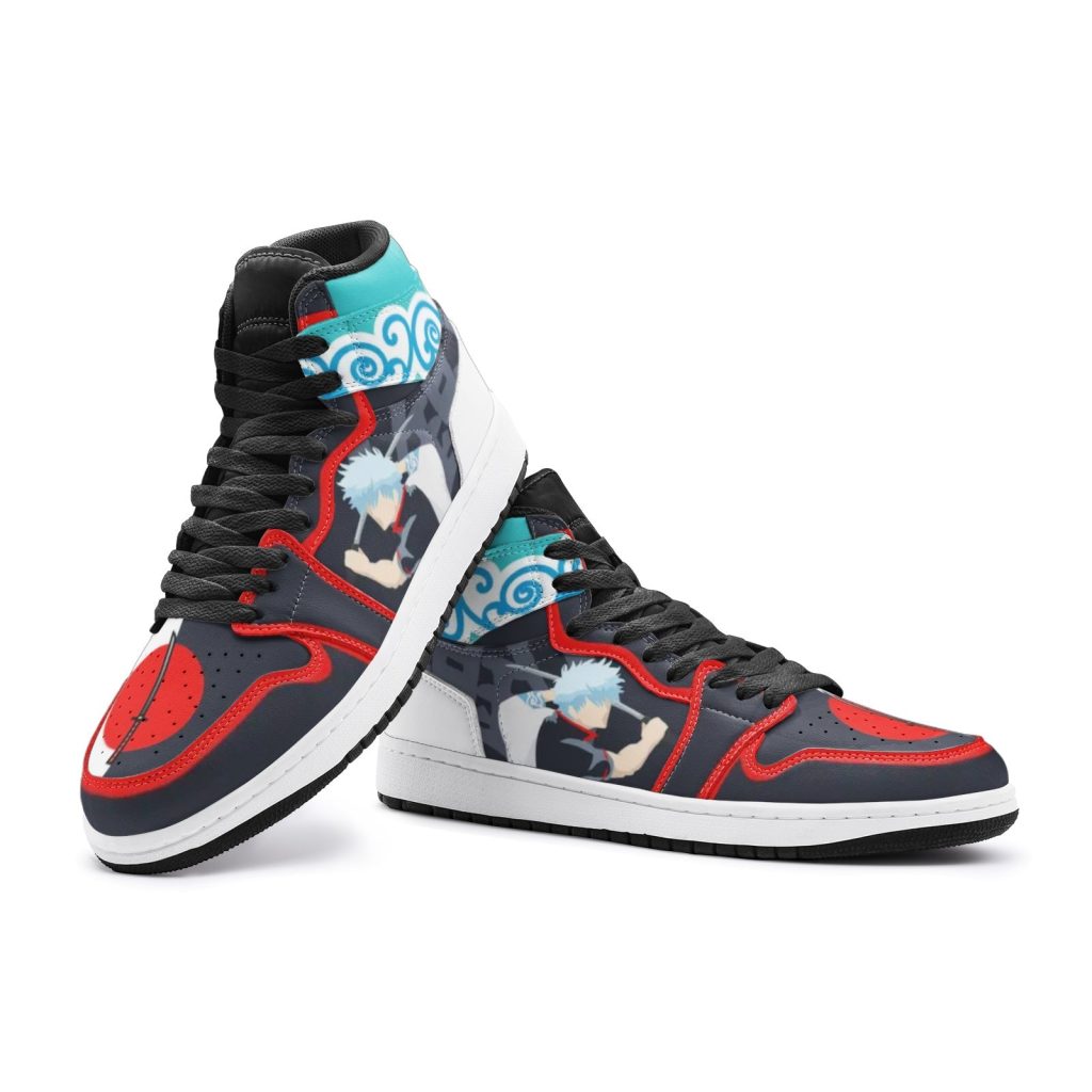 gintoki kimono pattern gintama jd1 shoes 4 - Anime Shoes UK Store
