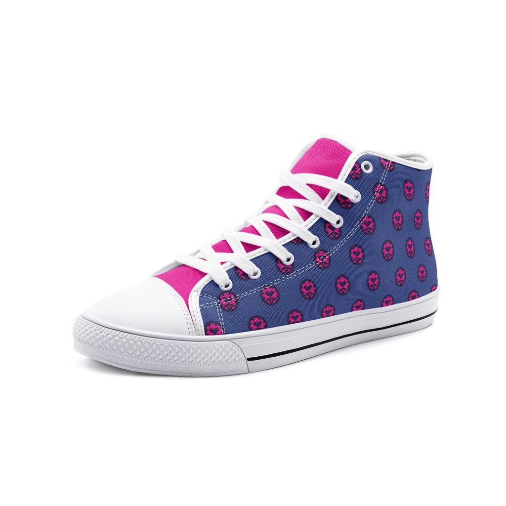 giorno giovanna jojos bizarre adventure classic high top canvas shoes - Anime Shoes UK Store