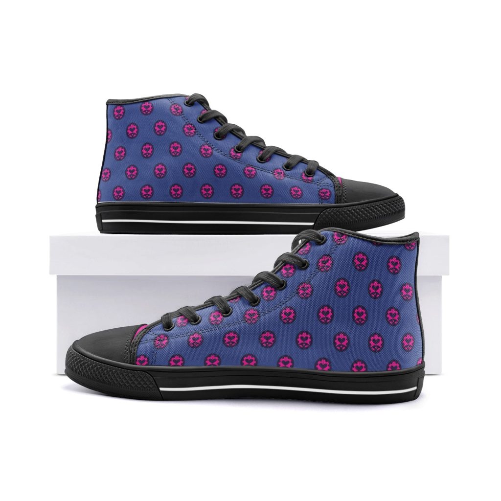 giorno giovanna jojos bizarre adventure classic high top canvas shoes 5 - Anime Shoes UK Store