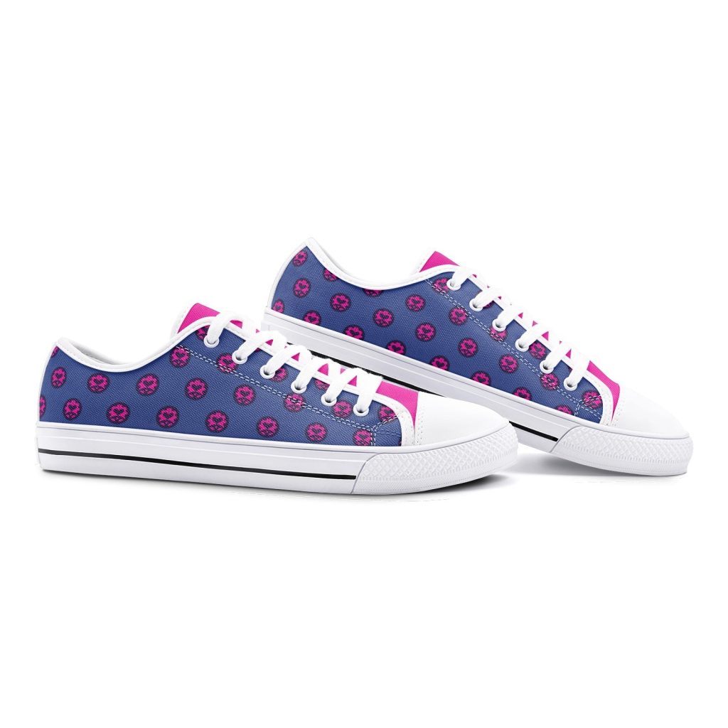 giorno giovanna jojos bizarre adventure classic low top canvas shoes 3 - Anime Shoes UK Store