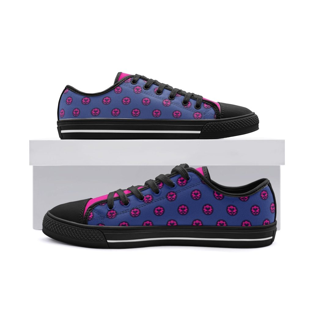 giorno giovanna jojos bizarre adventure classic low top canvas shoes 6 - Anime Shoes UK Store