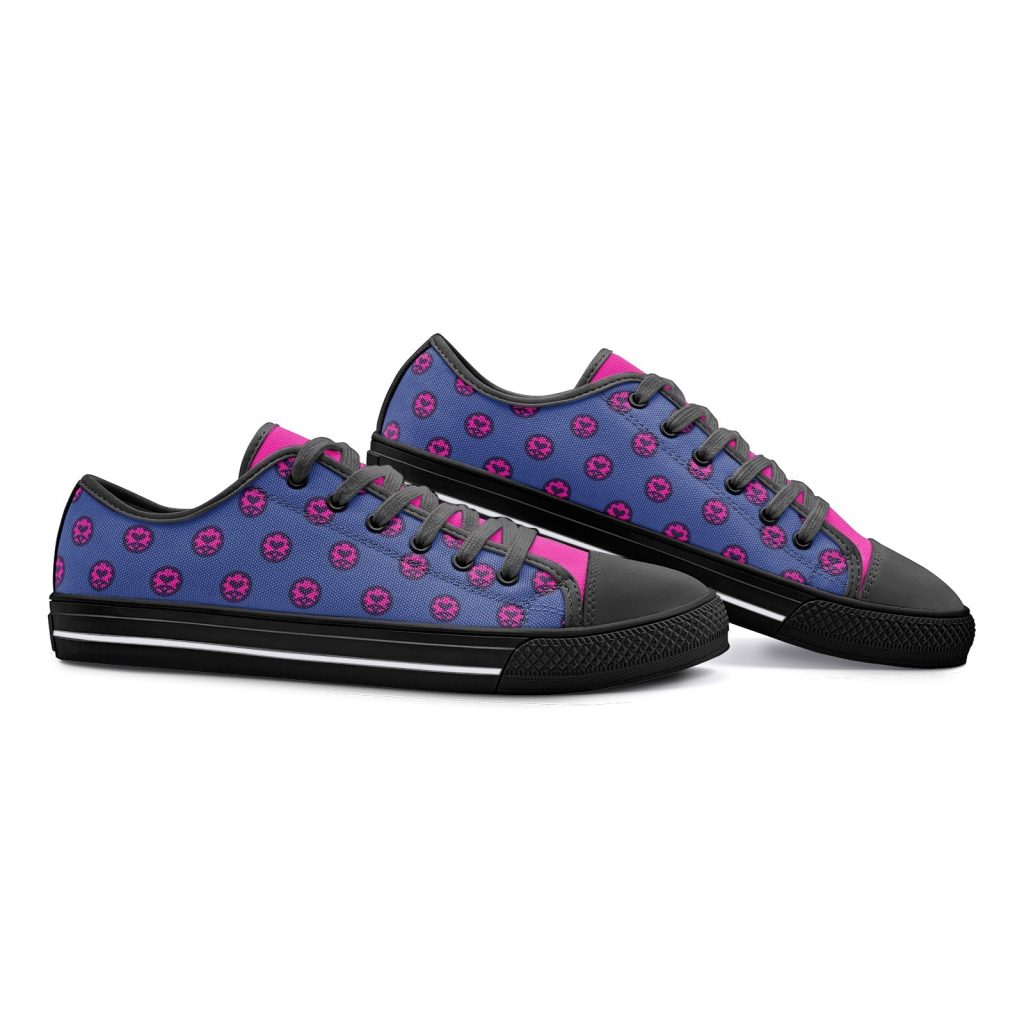giorno giovanna jojos bizarre adventure classic low top canvas shoes 7 - Anime Shoes UK Store