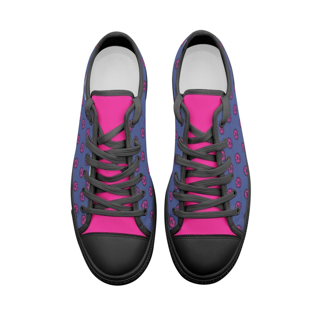 giorno giovanna jojos bizarre adventure classic low top canvas shoes 8 - Anime Shoes UK Store
