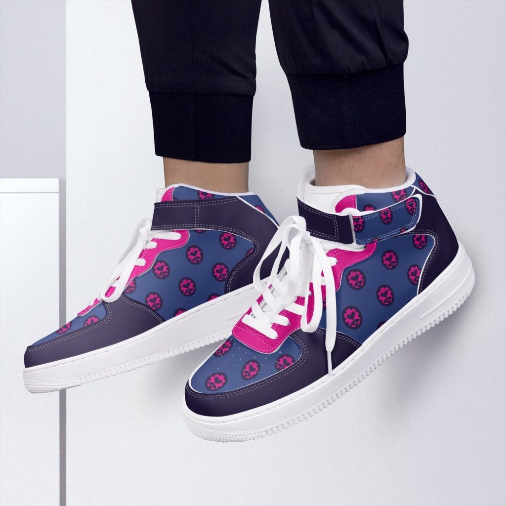 giorno giovanna jojos bizarre adventure high top kamikaze shoes 7 - Anime Shoes UK Store