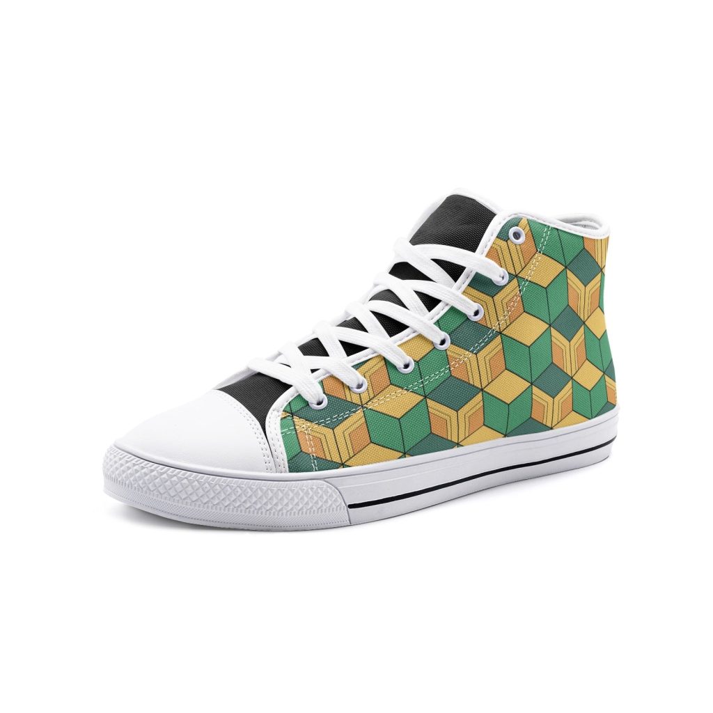 giyu tomioka demon slayer classic high top canvas shoes - Anime Shoes UK Store