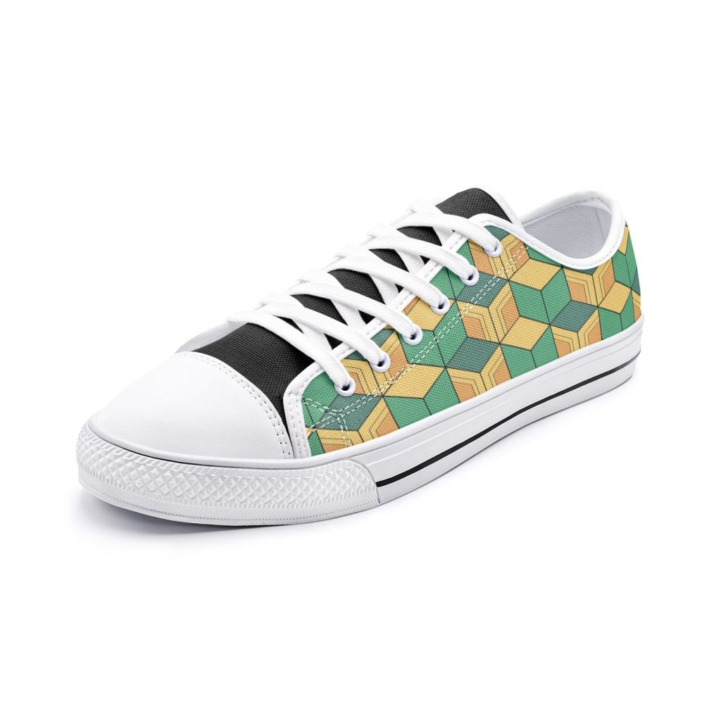 giyu tomioka demon slayer classic low top canvas shoes - Anime Shoes UK Store
