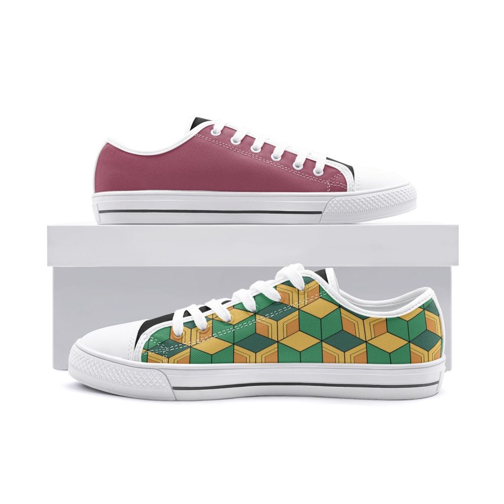giyu tomioka demon slayer classic low top canvas shoes 2 - Anime Shoes UK Store