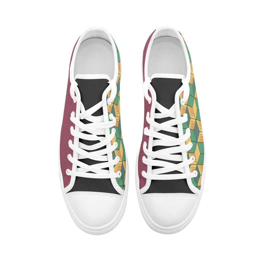 giyu tomioka demon slayer classic low top canvas shoes 4 - Anime Shoes UK Store