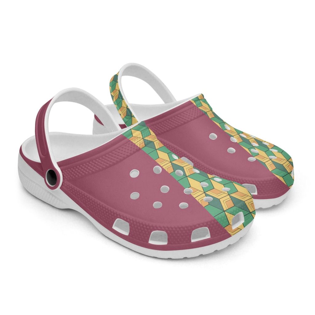 giyu tomioka demon slayer custom clogs - Anime Shoes UK Store
