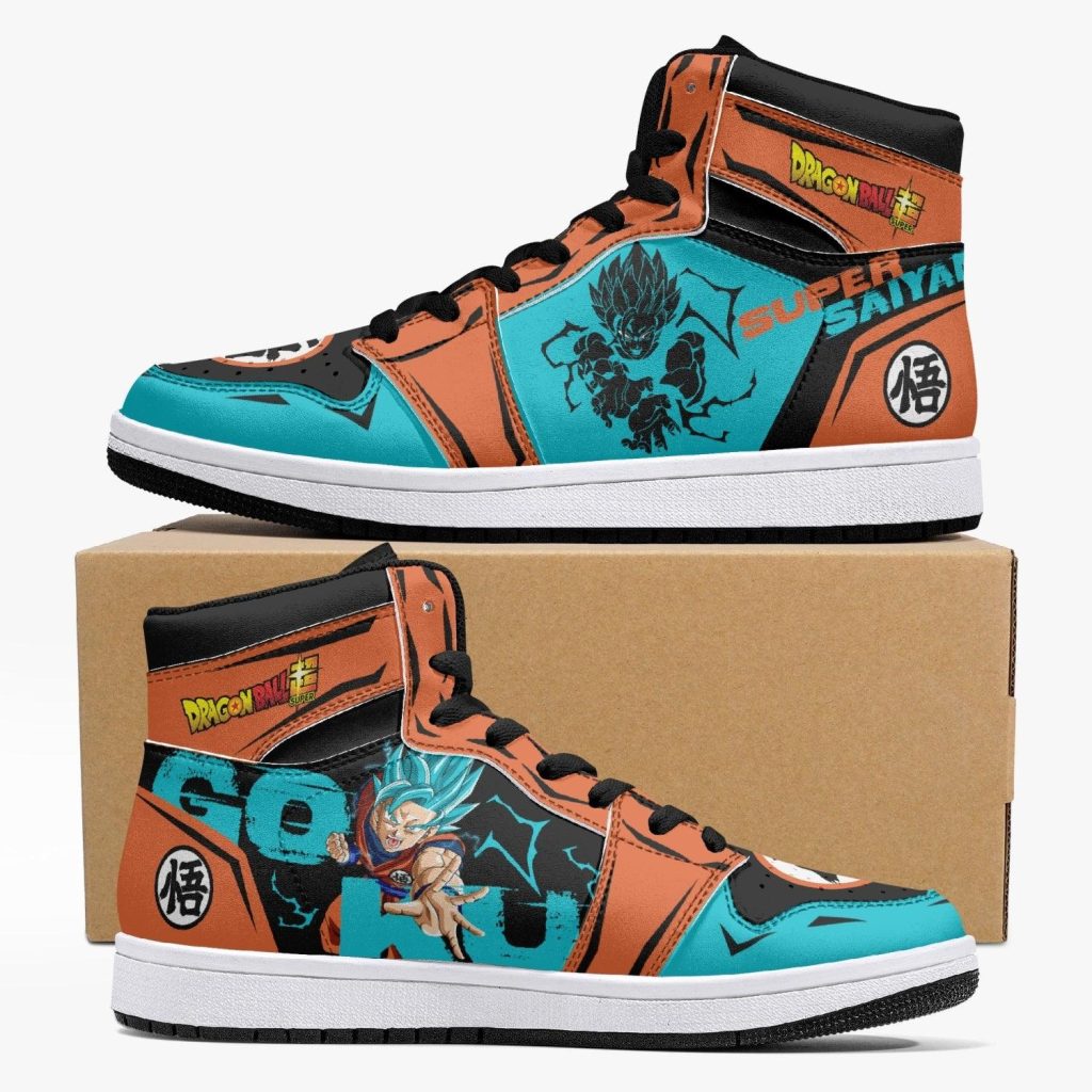 goku super saiyan blue dragon ball j force shoes - Anime Shoes UK Store