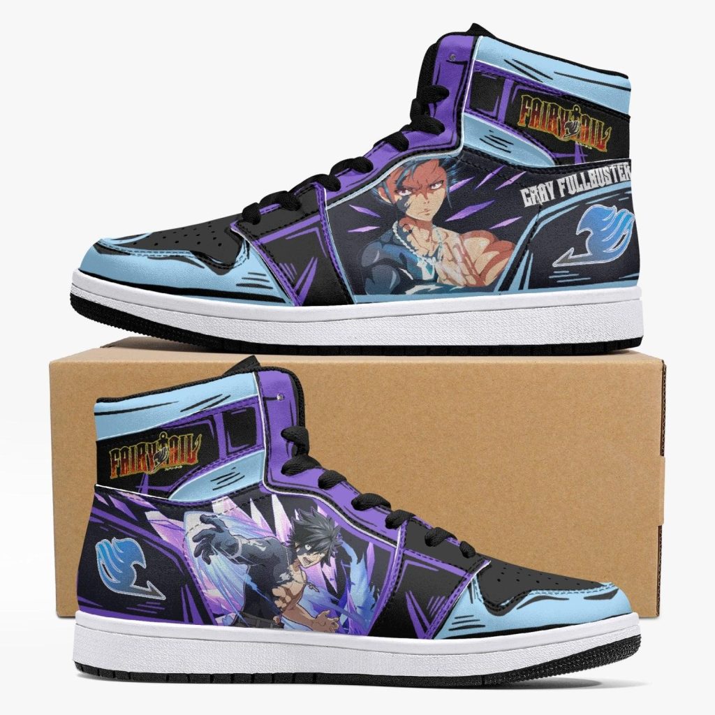 gray fullbuster fairy tail j force shoes 2 - Anime Shoes UK Store