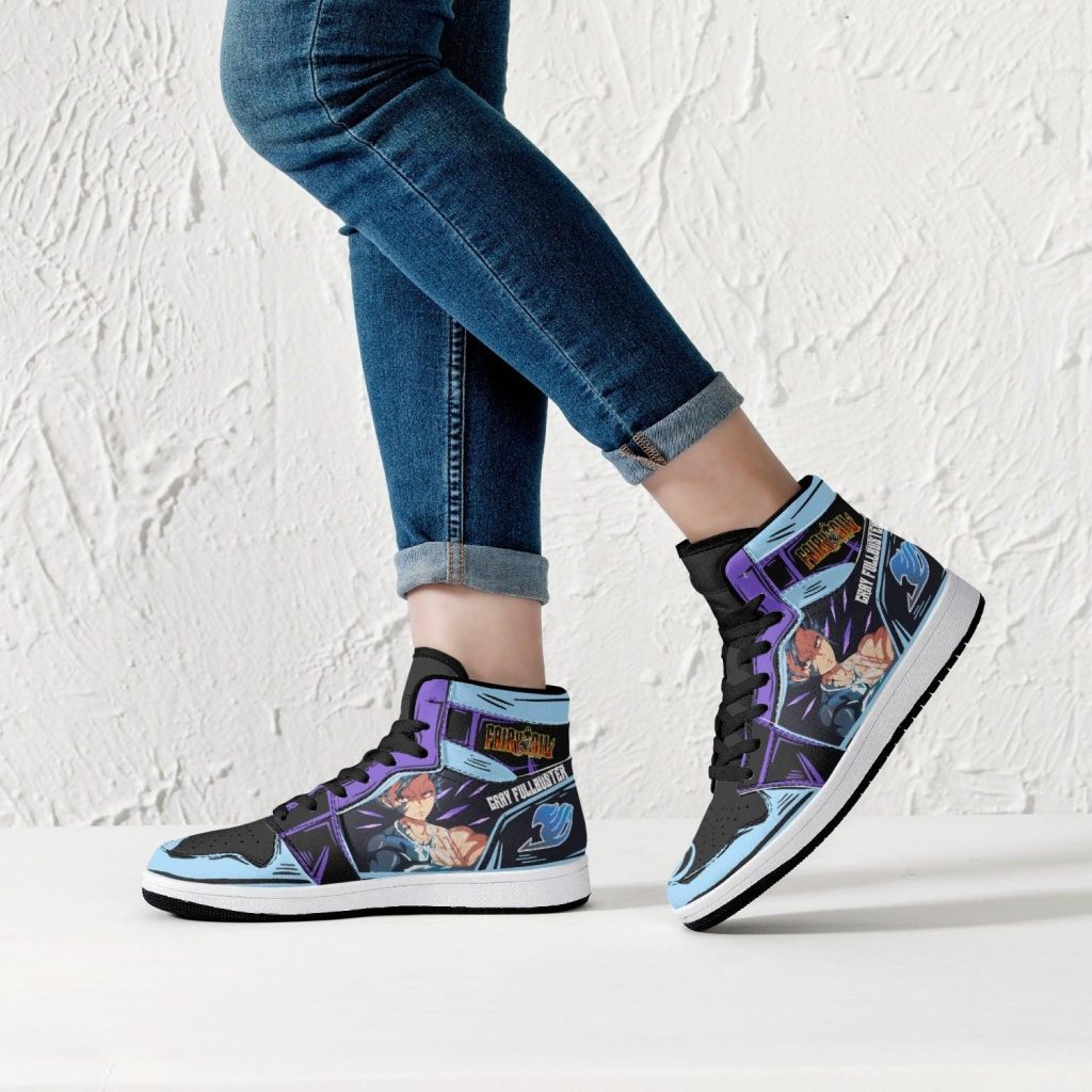 gray fullbuster fairy tail j force shoes 8 - Anime Shoes UK Store