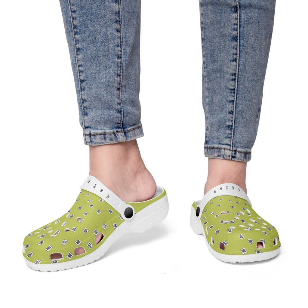 gyomei himejima demon slayer custom clogs 3 - Anime Shoes UK Store